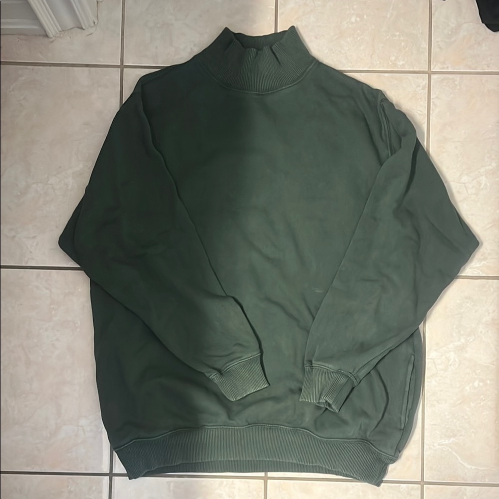 Green Turtleneck Sweater